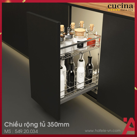 Bộ Rổ Đựng Gia Vị 350mm Cucina 54920034