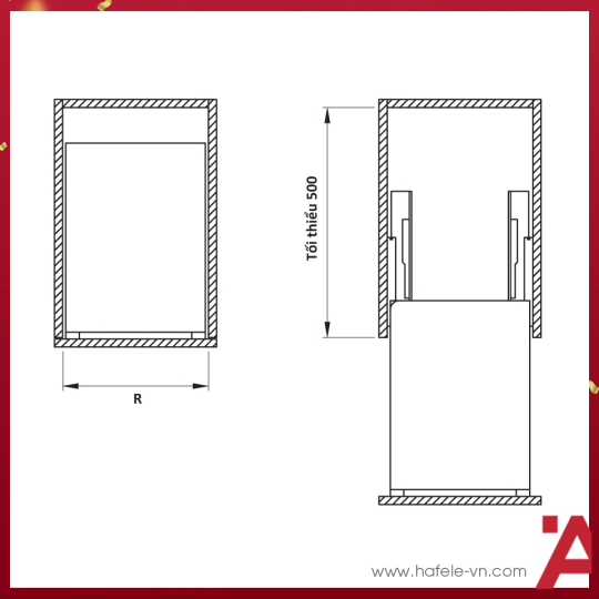 Bộ Rổ Đựng Gia Vị Sonata 200mm Cucina 549.20.231