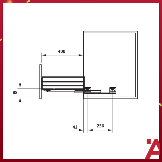Rổ Đựng Chén Đĩa Cappella 700mm Cucina 549.08.005