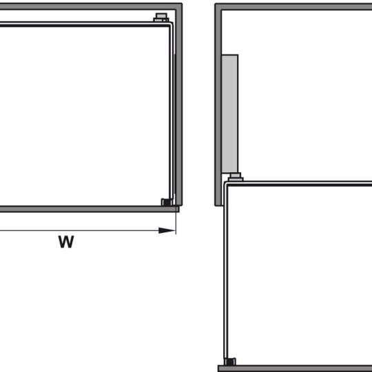 Rổ Kéo Lọt Lòng 450mm Hafele 540.26.654